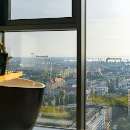 Hanza Tower Original 21st Floor- Sea And City-view Aparthotel Szczecin