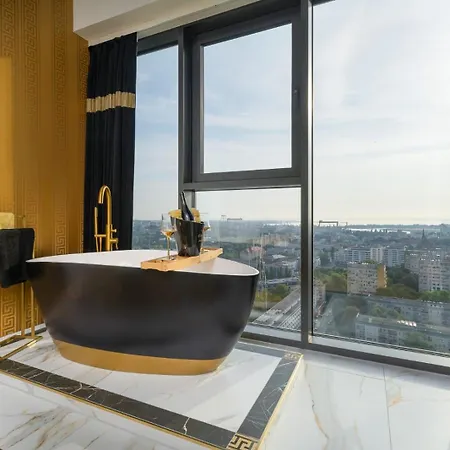Hanza Tower Original 21st Floor- Sea And City-view Aparthotel Szczecin