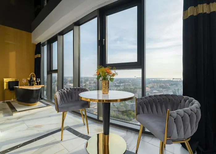 Hanza Tower Original 21st Floor- Sea And City-view Aparthotel Szczecin